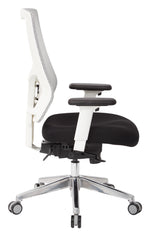 ProGrid® White Mesh Mid Back Chair