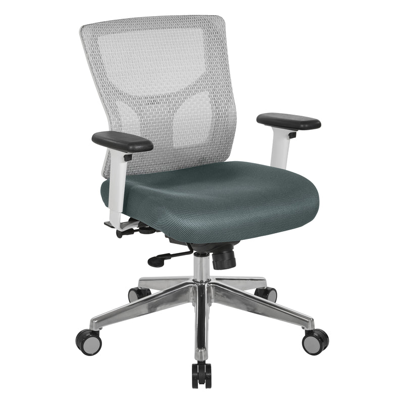 ProGrid® White Mesh Mid Back Chair