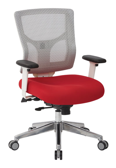 ProGrid® White Mesh Mid Back Chair