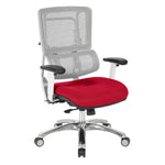 White Vertical Mesh Chair