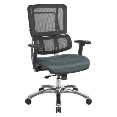 Vertical Black Mesh Back Chair