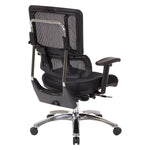 Vertical Black Mesh Back Chair
