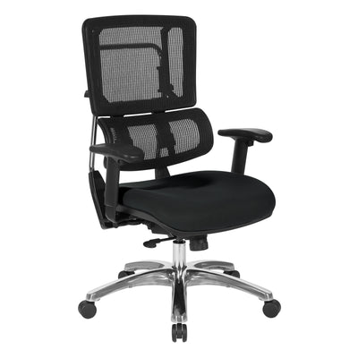 Vertical Black Mesh Back Chair