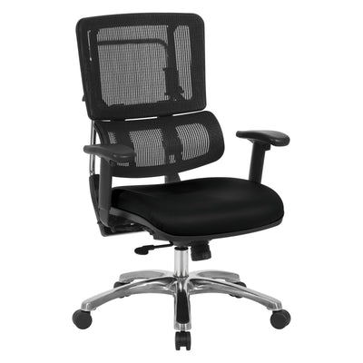 Vertical Black Mesh Back Chair
