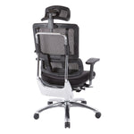 Vertical Black Mesh Back Chair with Headrest