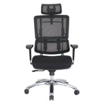 Vertical Black Mesh Back Chair with Headrest