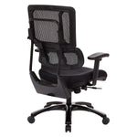 Vertical Black Mesh Back Chair with