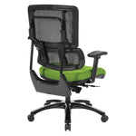 Vertical Black Mesh Back Chair with Shiny Black Base