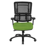 Vertical Black Mesh Back Chair with Shiny Black Base