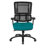 Vertical Black Mesh Back Chair with Shiny Black Base