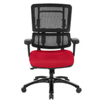 Vertical Black Mesh Back Chair with Shiny Black Base
