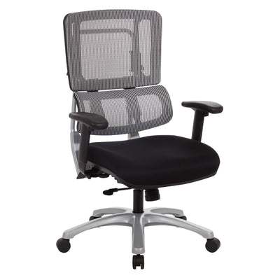 Vertical Grey Mesh Back Chair
