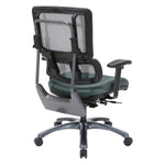 Vertical Grey Mesh Back Chair with Titanium Base