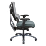 Vertical Grey Mesh Back Chair with Titanium Base