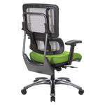 Vertical Grey Mesh Back Chair with Titanium Base