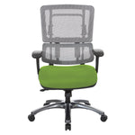 Vertical Grey Mesh Back Chair with Titanium Base