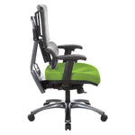 Vertical Grey Mesh Back Chair with Titanium Base