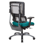 Vertical Grey Mesh Back Chair with Titanium Base