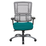 Vertical Grey Mesh Back Chair with Titanium Base