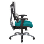 Vertical Grey Mesh Back Chair with Titanium Base