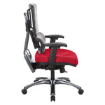 Vertical Grey Mesh Back Chair with Titanium Base