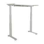 Office Star Electric Base 3-Stage /2-Leg Motor - Office Table in Silver