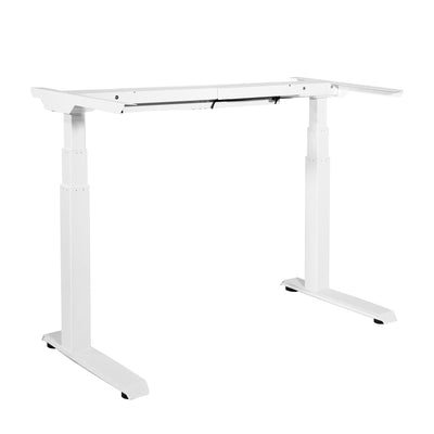Office Star Electric Base 3-Stage /2-Leg Motor - Office Table in White