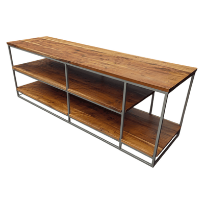 Media Console, Cedar wood and metal frame