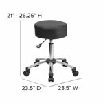 Rhonda Medical Ergonomic Stool with Chrome Base