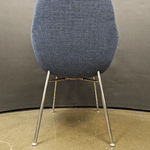 Used Bernhardt Chantal Guest Chair midnight Blue/chrome Base