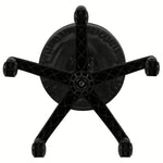 Baker Black Adjustable Doctors Stool on Wheels with Ergonomic Molded Seat