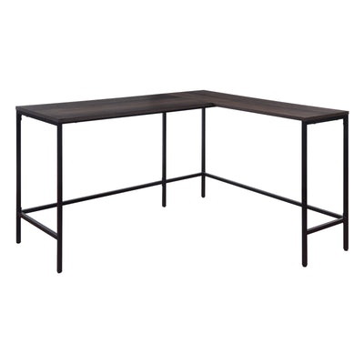 OSP Contempo L-shaped Desk - L-Shaped Home Office Desk in Ozark Ash