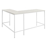 OSP Contempo L-shaped Desk - L-Shaped Home Office Desk in White Oak