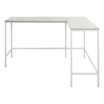 OSP Contempo L-shaped Desk - L-Shaped Home Office Desk in White Oak