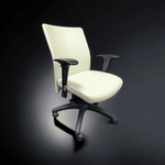 Used Compel Pinnacle Pearl Leather Conference Chair