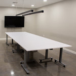 Training Table i5 Industries Connect 24x48 | Nestable with Flip-Top and Lockable Casters