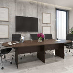 Conference Table i5 Industries Kai Line 144 Inch Racetrack | Seats 10 with Modesty Panel