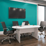Conference Table i5 Industries Kai Line 71 Inch Racetrack | Seats 6 with Wire Management