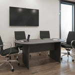 Conference Table i5 Industries Kai Line 71 Inch Racetrack | Seats 6 with Wire Management