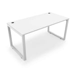 i5 Fusion Metal Leg Desk with Grommets, 24" x 48"