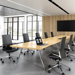 i5 Industries Gravity Conference Chair | Black Leather