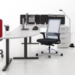 Task Chair i5 Industries Nova TC201B.G-BLK | Gray Mesh Back with 4D Arms