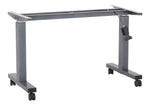 Office Star 4' Frame for Height Adjustable Table - Sit-Stand Height-Adjustable Desk in Titanium
