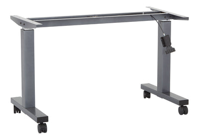 Office Star 4' Frame for Height Adjustable Table - Sit-Stand Height-Adjustable Desk in Titanium