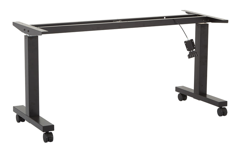 Office Star 5' Frame for Height Adjustable Table - Sit-Stand Height-Adjustable Desk in Black