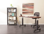 Office Star 5' Frame for Height Adjustable Table - Sit-Stand Height-Adjustable Desk in Black