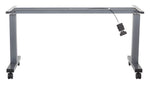 Office Star 5' Frame for Height Adjustable Table - Sit-Stand Height-Adjustable Desk in Titanium