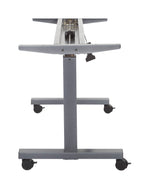 Office Star 5' Frame for Height Adjustable Table - Sit-Stand Height-Adjustable Desk in Titanium