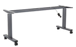 Office Star 6' Frame for Height Adjustable Table - Sit-Stand Height-Adjustable Desk in Titanium