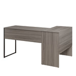 OSP Hagney Lane L-Shaped Desk - L-Shaped Home Office Desk in Farm Oak